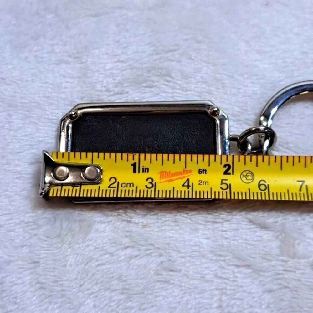 Gucci Leather Embossed Dog Tag KeyChain/Bag Charm GIFTABLE PRISTINE COND…